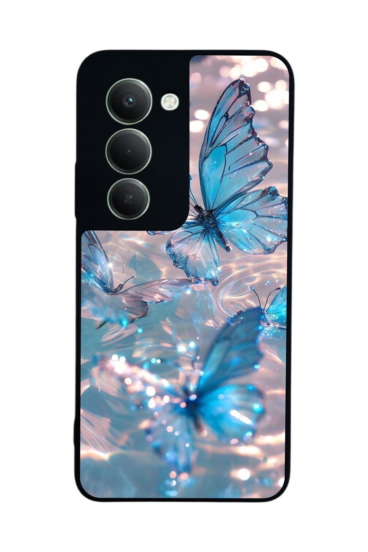 Xiaomi Redmi 15 5G Uyumlu Kelebek Tasarımlı Glossy Premium Kılıf