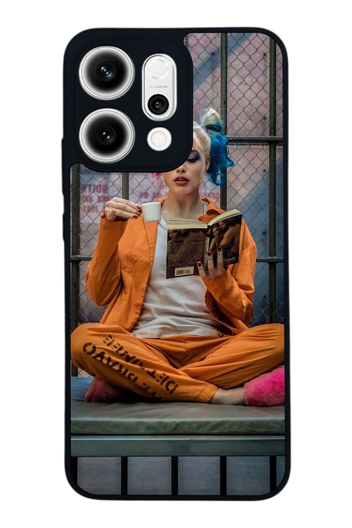 Oppo Reno 14 Uyumlu HarleyQueen Tasarımlı Glossy Premium Kılıf