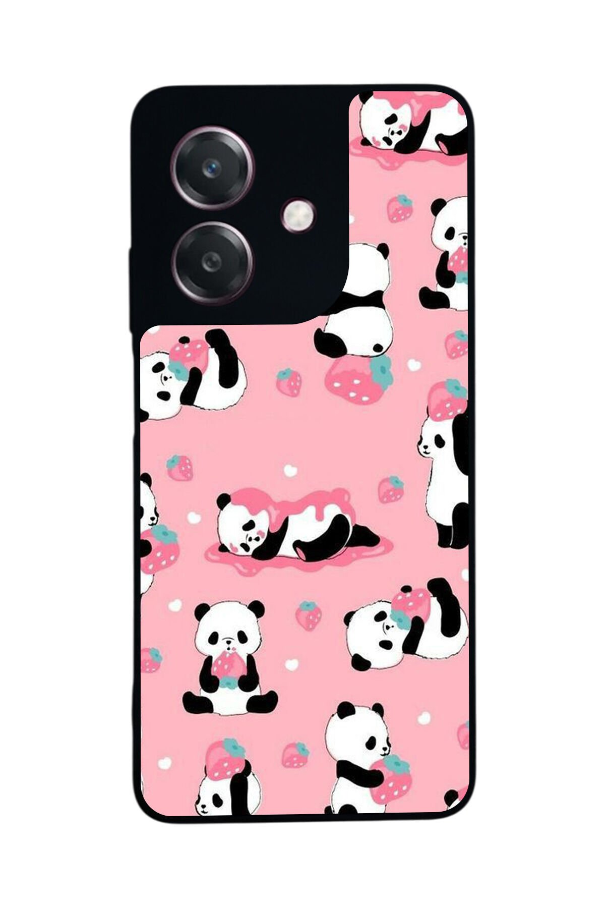 Oppo A3 5G Uyumlu Panda Tasarımlı Glossy Premium Kılıf