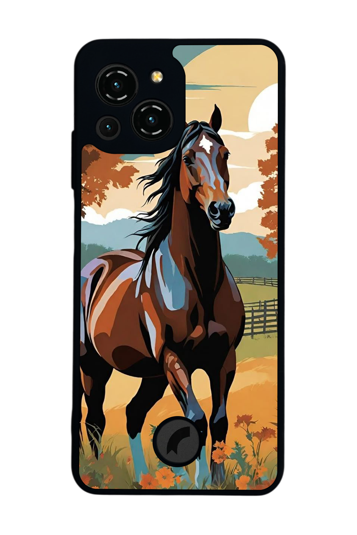 Reeder S23 Pro Max Uyumlu At Horse Tasarımlı Glossy Premium Kılıf