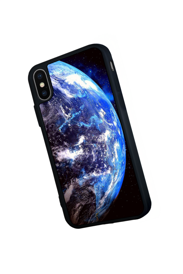 iPhone X/ XS Uyumlu Ay Tasarımlı Glossy Premium Kılıf