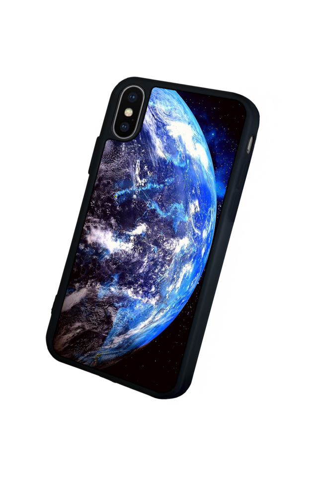 iPhone X/ XS Uyumlu Ay Tasarımlı Glossy Premium Kılıf