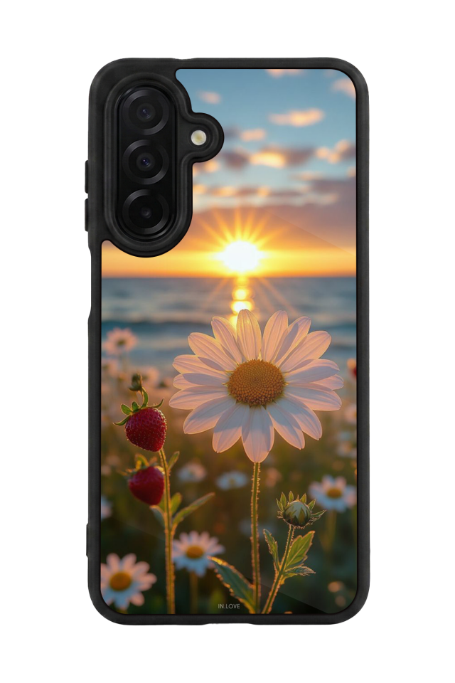 Samsung Galaxy A56 Uyumlu Cicek Tasarımlı Glossy Premium Kılıf