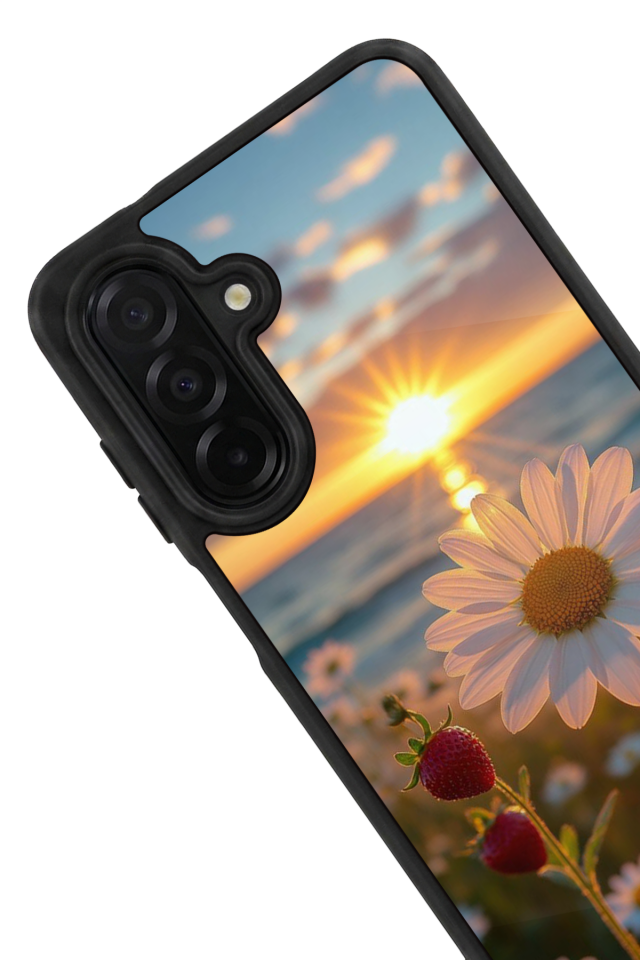 Samsung Galaxy A56 Uyumlu Cicek Tasarımlı Glossy Premium Kılıf