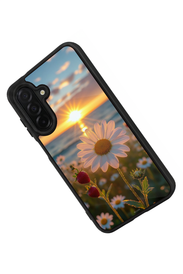 Samsung Galaxy A56 Uyumlu Cicek Tasarımlı Glossy Premium Kılıf