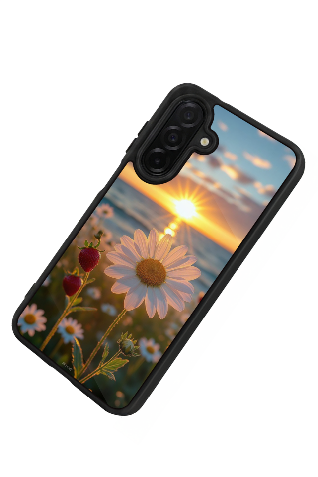 Samsung Galaxy A56 Uyumlu Cicek Tasarımlı Glossy Premium Kılıf