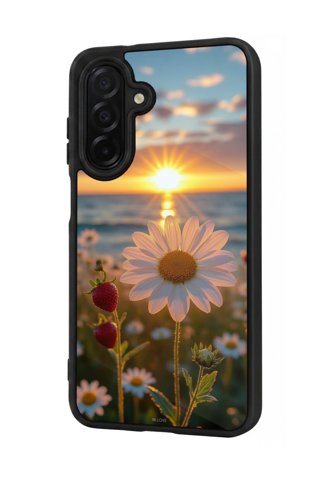 Samsung Galaxy A56 Uyumlu Cicek Tasarımlı Glossy Premium Kılıf