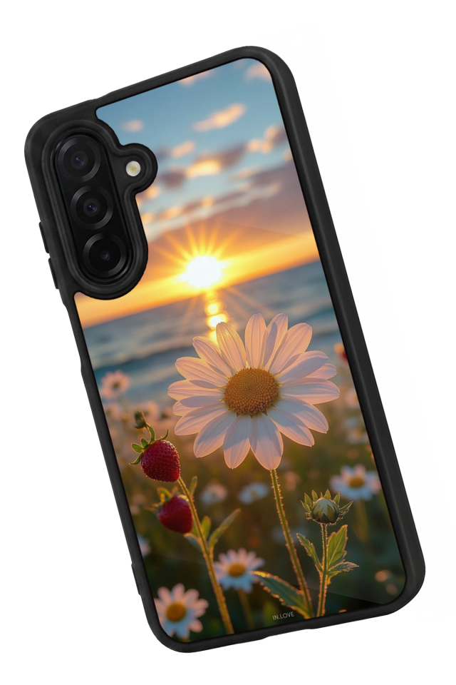 Samsung Galaxy A56 Uyumlu Cicek Tasarımlı Glossy Premium Kılıf