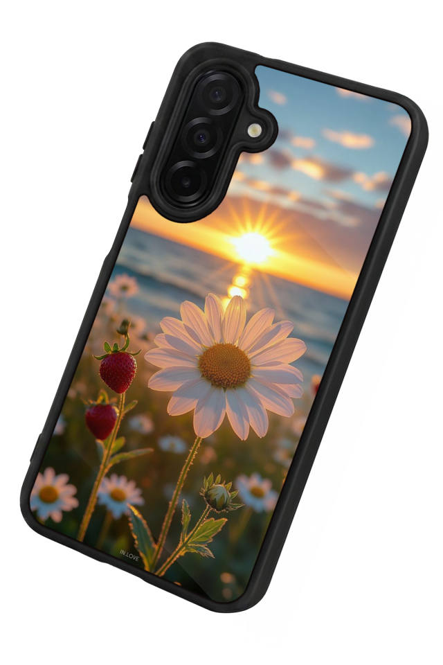 Samsung Galaxy A56 Uyumlu Cicek Tasarımlı Glossy Premium Kılıf