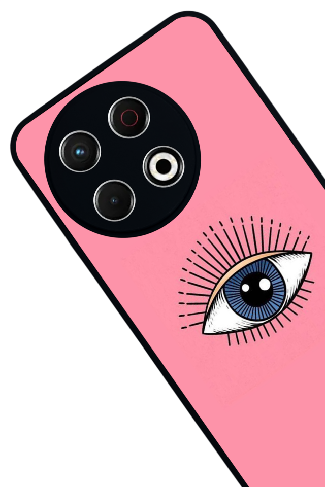 Tecno Spark 30 Pro Uyumlu Göz Tasarımlı Glossy Premium Kılıf