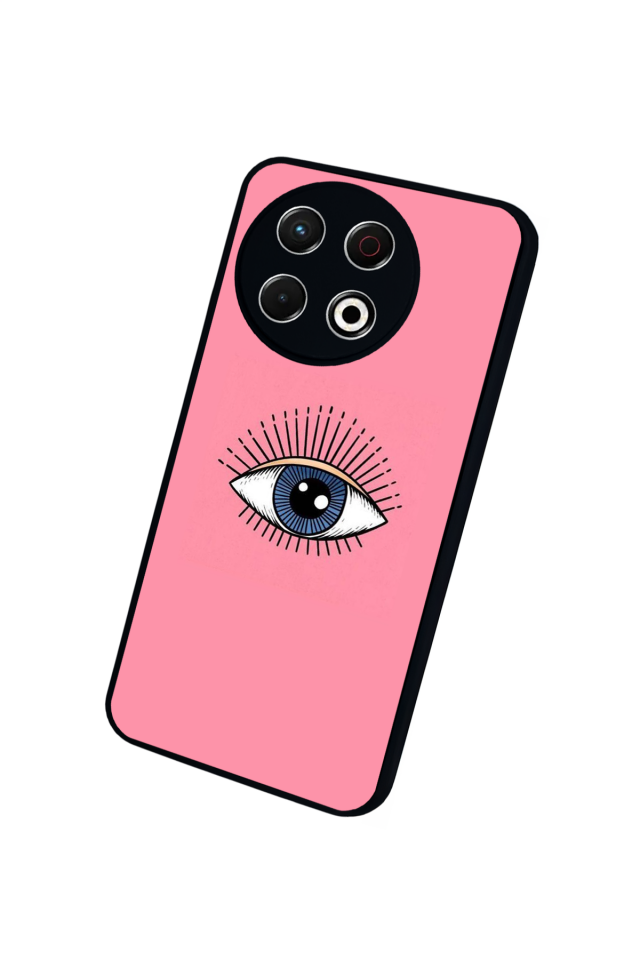 Tecno Spark 30 Pro Uyumlu Göz Tasarımlı Glossy Premium Kılıf