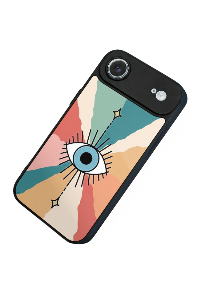 iPhone 17 Air Uyumlu Göz Tasarımlı Glossy Premium Kılıf