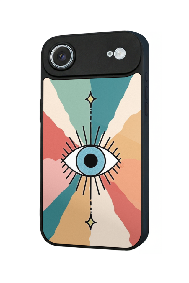 iPhone 17 Air Uyumlu Göz Tasarımlı Glossy Premium Kılıf