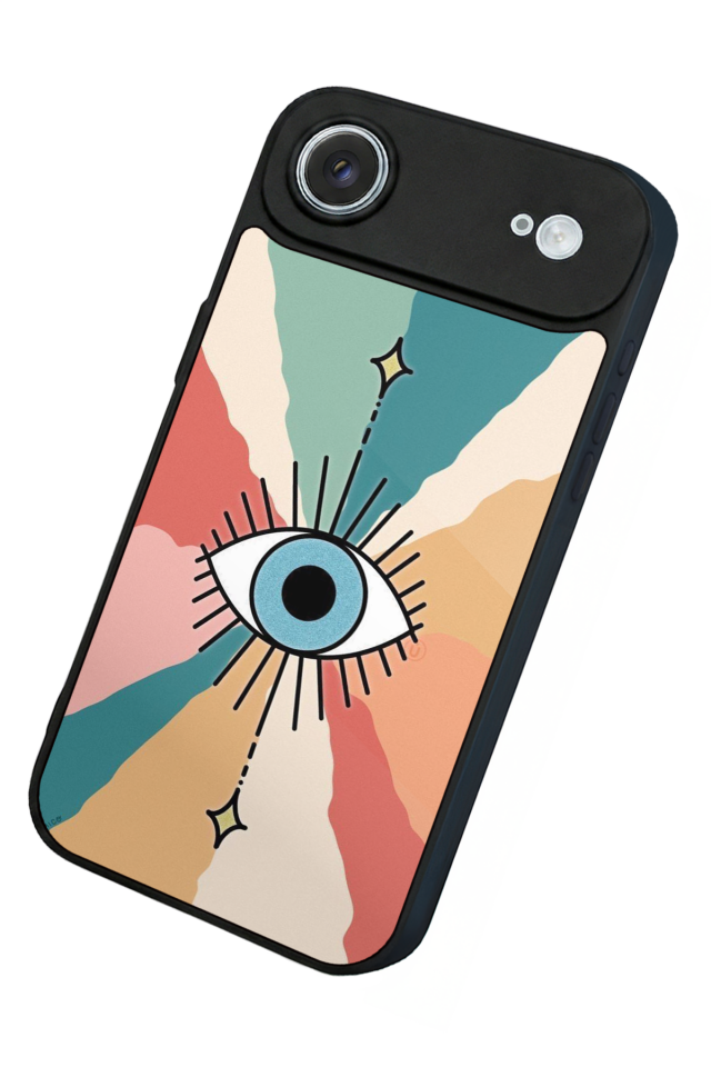 iPhone 17 Air Uyumlu Göz Tasarımlı Glossy Premium Kılıf