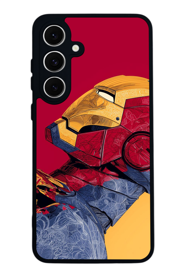 Samsung Galaxy A16 Uyumlu  Iron Man ( Demir Adam ) Tasarımlı Glossy Premium Kılıf
