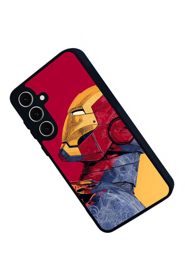 Samsung Galaxy A16 Uyumlu  Iron Man ( Demir Adam ) Tasarımlı Glossy Premium Kılıf