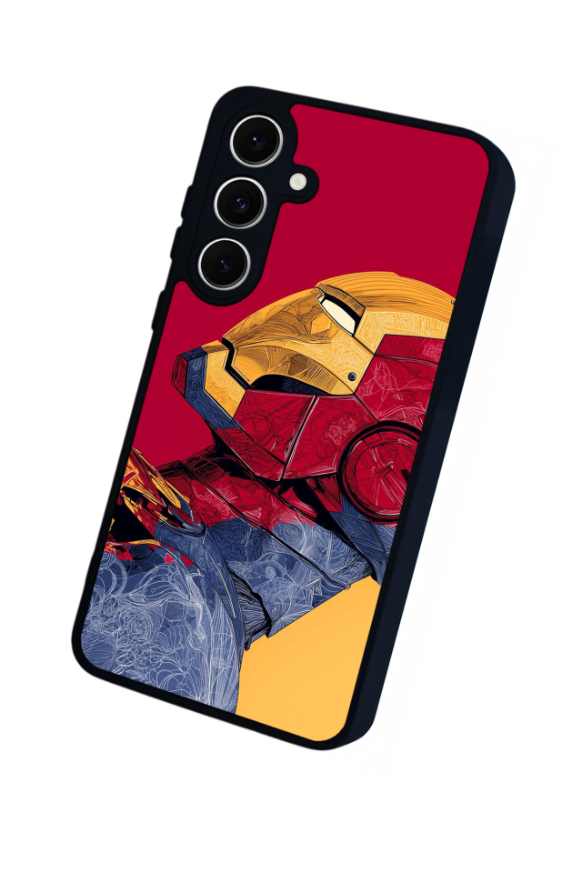 Samsung Galaxy A16 Uyumlu  Iron Man ( Demir Adam ) Tasarımlı Glossy Premium Kılıf