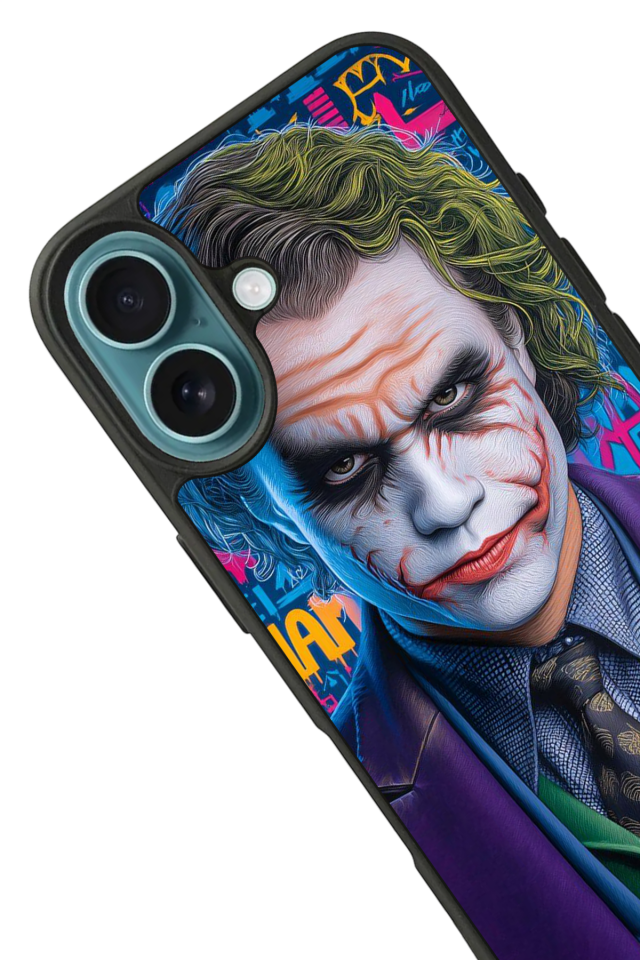 iPhone 16 Uyumlu Joker Tasarımlı Glossy Premium Kılıf