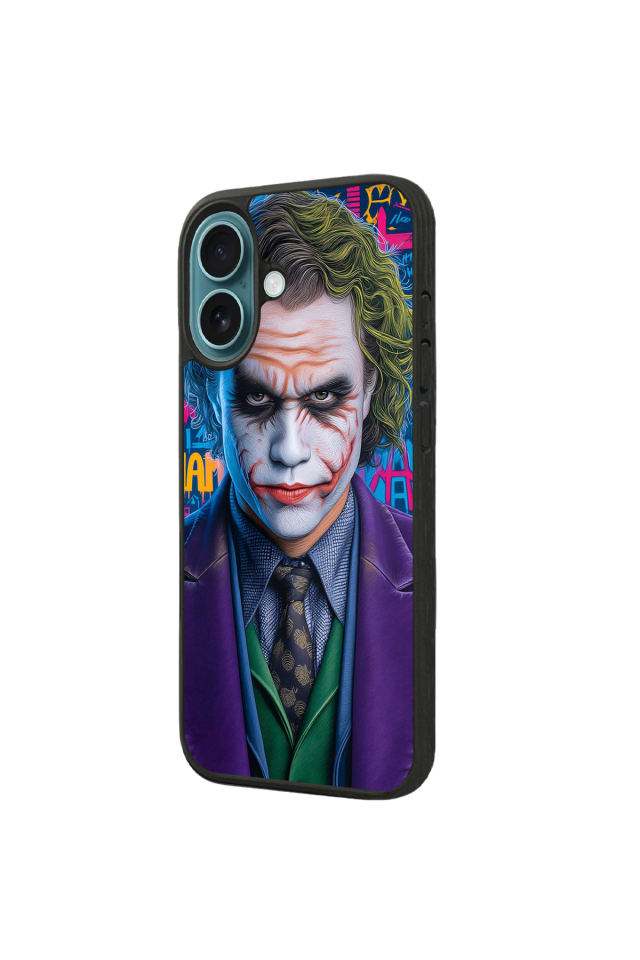 iPhone 16 Uyumlu Joker Tasarımlı Glossy Premium Kılıf
