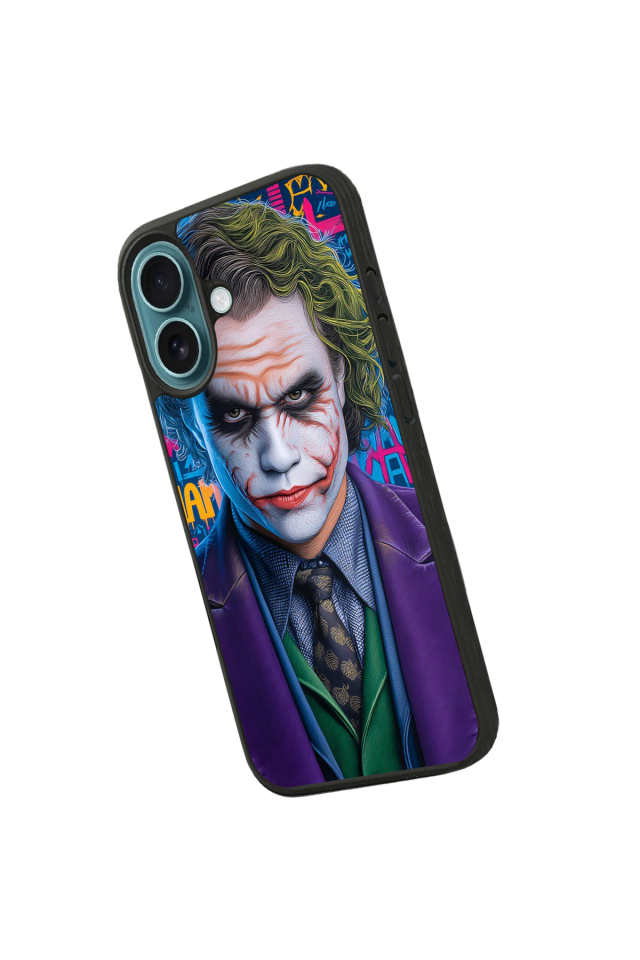 iPhone 16 Uyumlu Joker Tasarımlı Glossy Premium Kılıf
