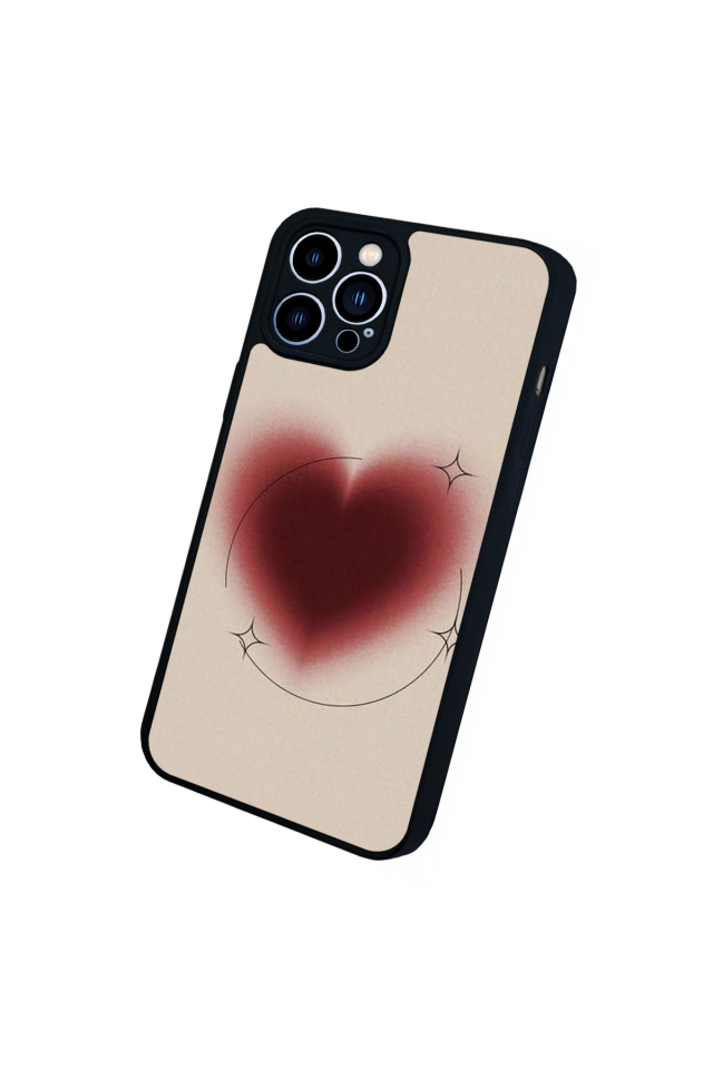 iPhone 13 Pro Max Uyumlu Kalp Love Tasarımlı Glossy Premium Kılıf