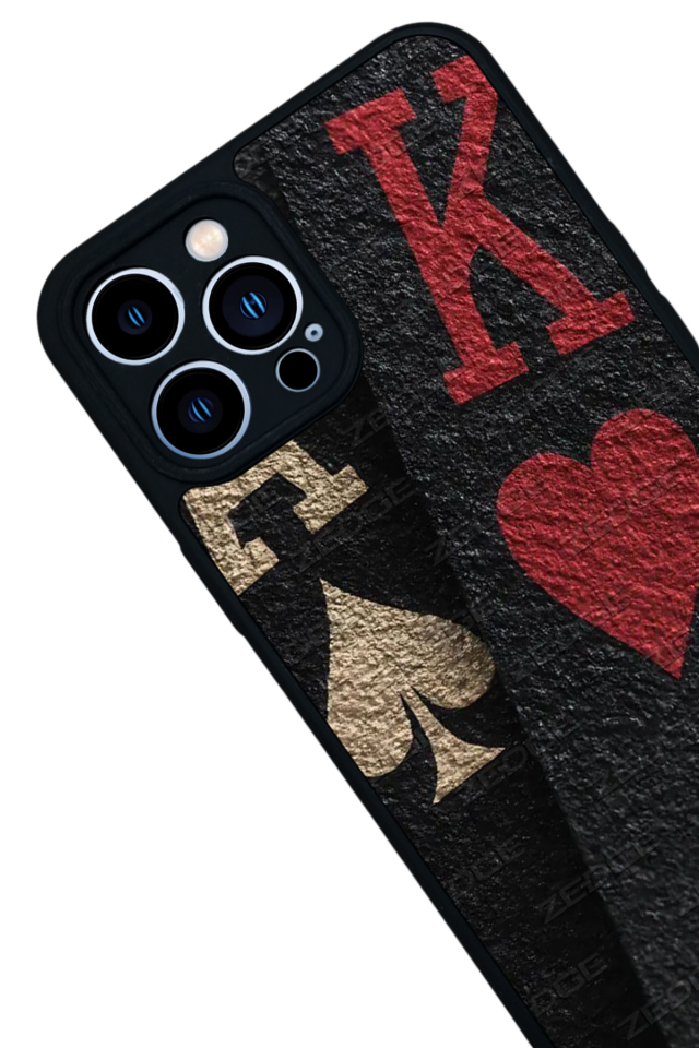 iPhone 12 Pro Max Uyumlu Kart Tasarımlı Glossy Premium Kılıf