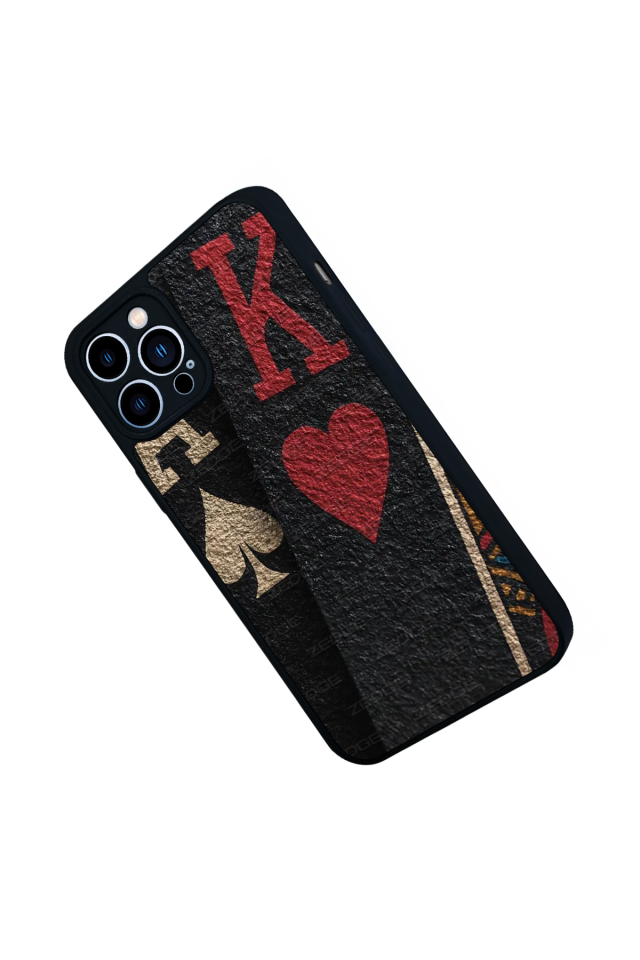 iPhone 12 Pro Max Uyumlu Kart Tasarımlı Glossy Premium Kılıf