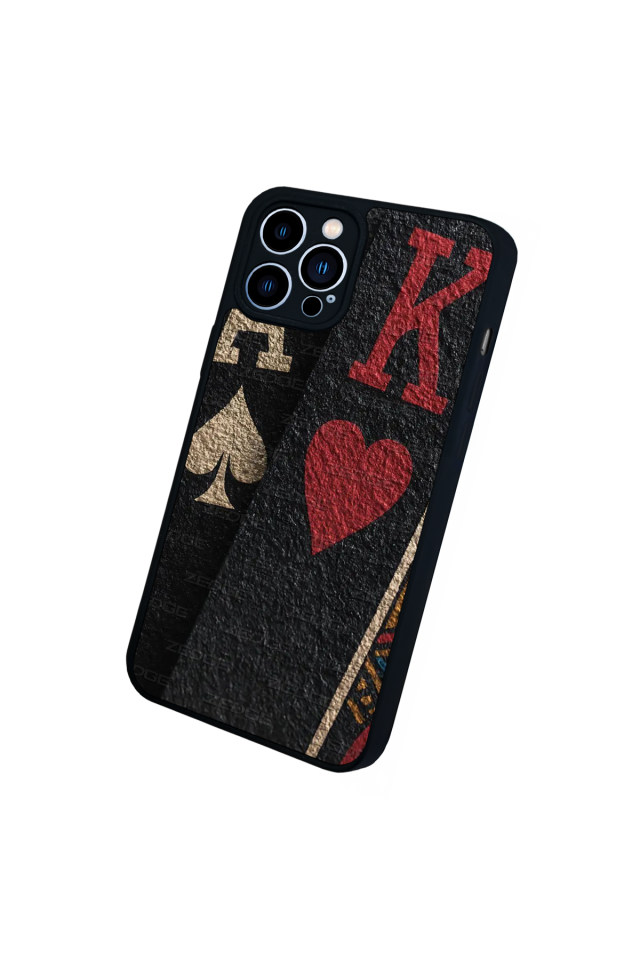 iPhone 12 Pro Max Uyumlu Kart Tasarımlı Glossy Premium Kılıf