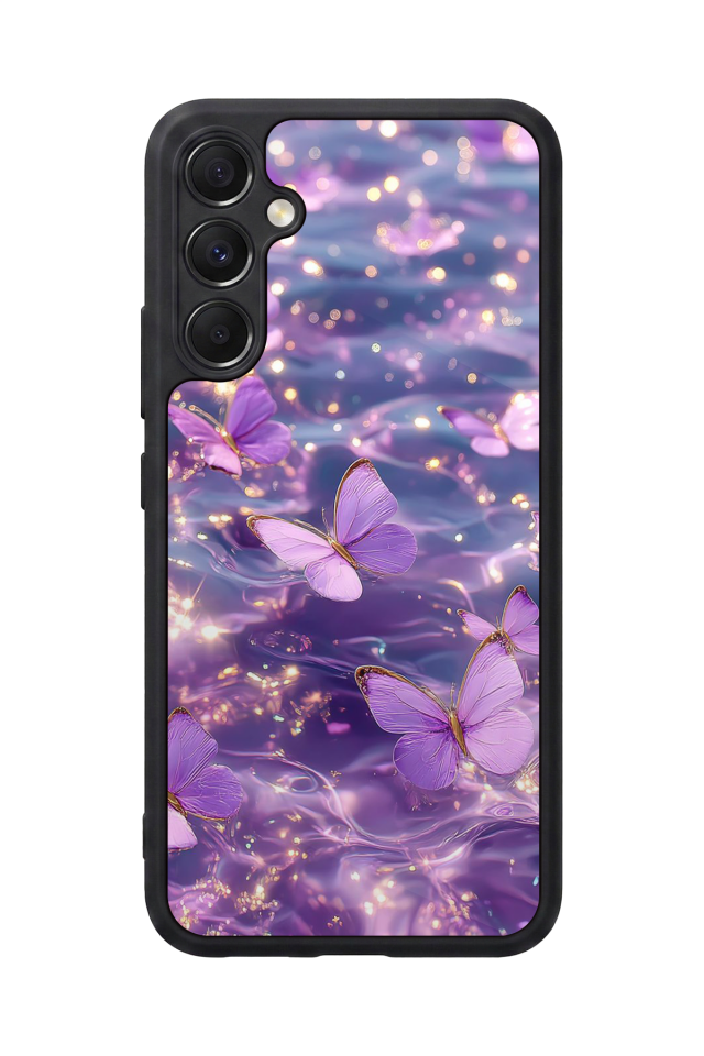 Samsung Galaxy A34 Uyumlu Kelebek Tasarımlı Glossy Premium Kılıf