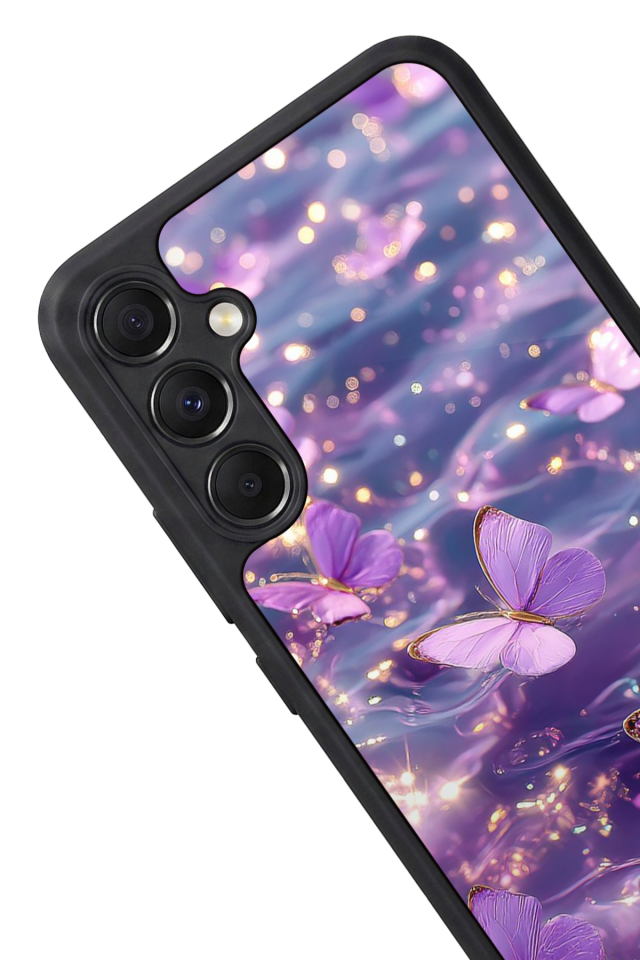 Samsung Galaxy A34 Uyumlu Kelebek Tasarımlı Glossy Premium Kılıf