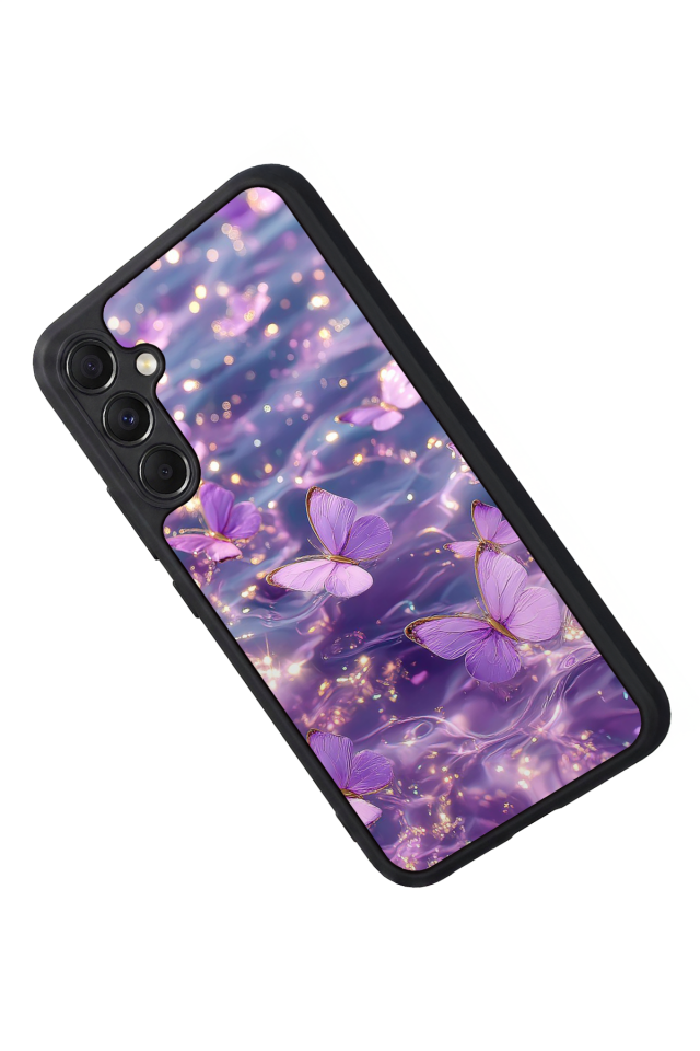 Samsung Galaxy A34 Uyumlu Kelebek Tasarımlı Glossy Premium Kılıf