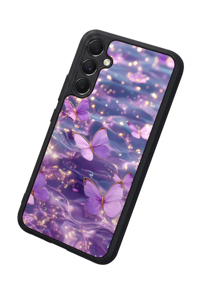 Samsung Galaxy A34 Uyumlu Kelebek Tasarımlı Glossy Premium Kılıf