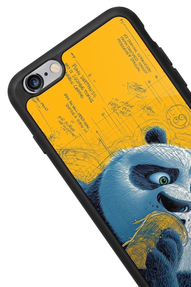 iPhone 6 Plus Uyumlu Kung Fu Panda Tasarımlı Glossy Premium Kılıf