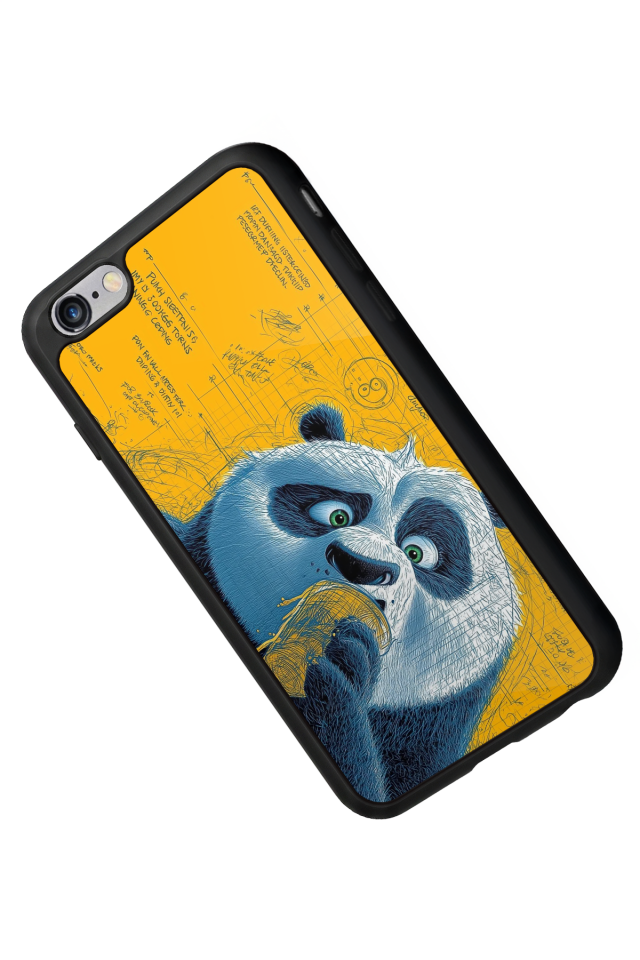 iPhone 6 Plus Uyumlu Kung Fu Panda Tasarımlı Glossy Premium Kılıf