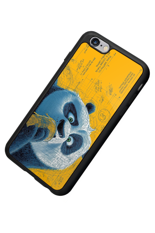 iPhone 6 Plus Uyumlu Kung Fu Panda Tasarımlı Glossy Premium Kılıf