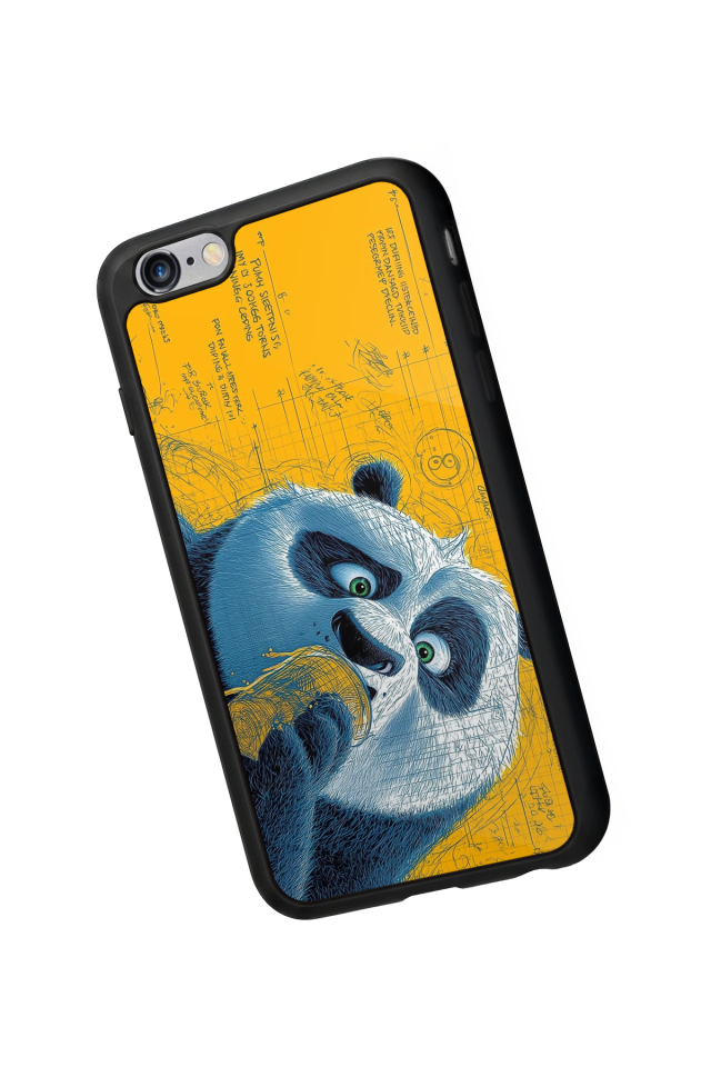 iPhone 6 Plus Uyumlu Kung Fu Panda Tasarımlı Glossy Premium Kılıf