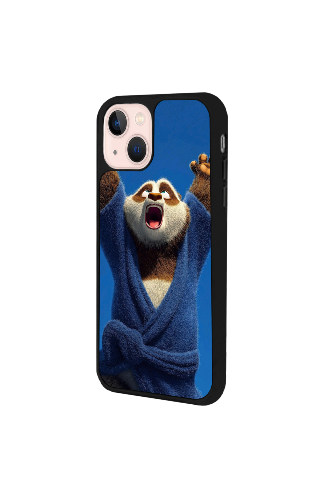 iPhone 13 Mini Uyumlu Kung Fu Panda Tasarımlı Glossy Premium Kılıf
