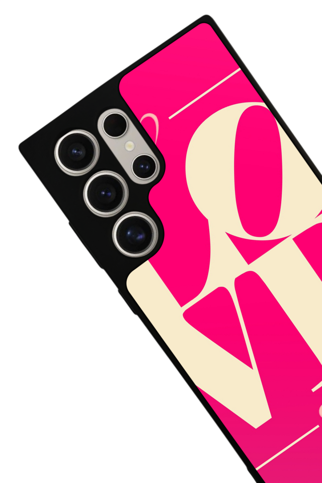 Samsung Galaxy S23 Ultra Uyumlu Love Tasarımlı Glossy Premium Kılıf