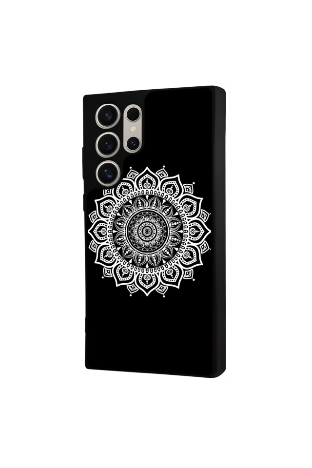Samsung Galaxy S23 Ultra Uyumlu Mandala Tasarımlı Glossy Premium Kılıf
