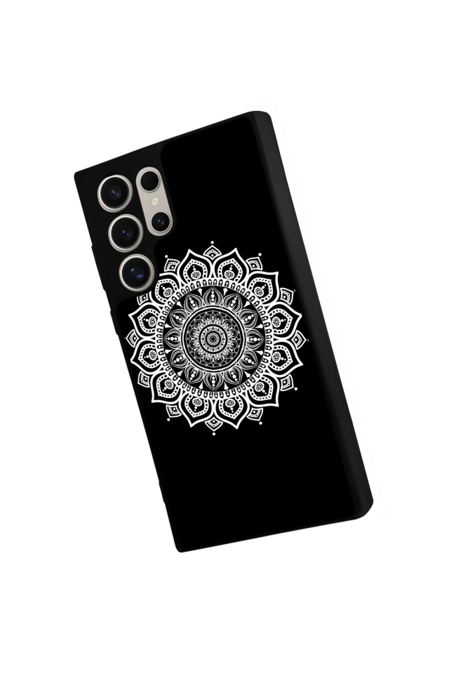 Samsung Galaxy S23 Ultra Uyumlu Mandala Tasarımlı Glossy Premium Kılıf
