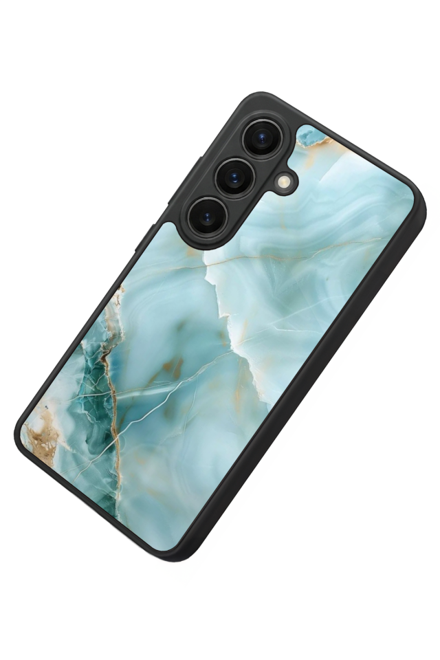 Samsung Galaxy S26 Uyumlu Mermer Marble Tasarımlı Glossy Premium Kılıf