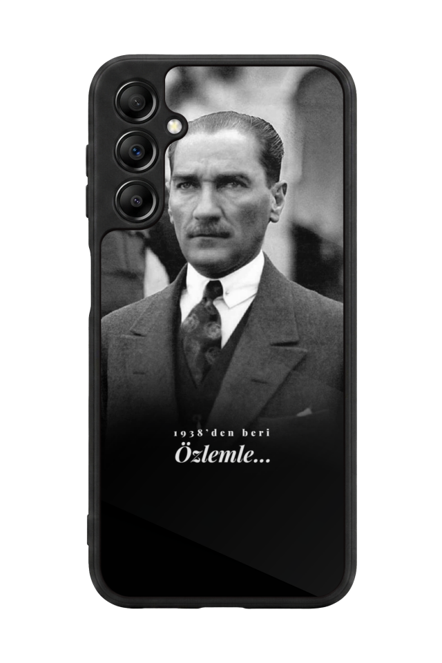 Samsung Galaxy A14 Uyumlu Mustafa Kemal Ataturk Tasarımlı Glossy Premium Kılıf