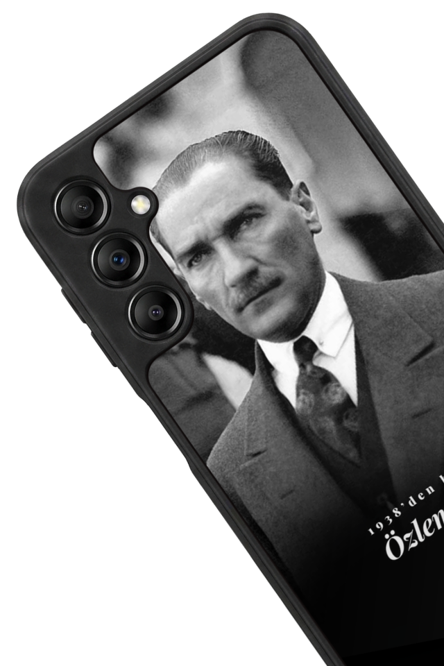 Samsung Galaxy A14 Uyumlu Mustafa Kemal Ataturk Tasarımlı Glossy Premium Kılıf