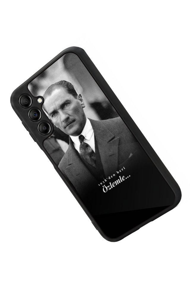 Samsung Galaxy A14 Uyumlu Mustafa Kemal Ataturk Tasarımlı Glossy Premium Kılıf