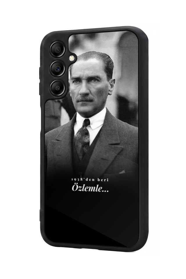 Samsung Galaxy A14 Uyumlu Mustafa Kemal Ataturk Tasarımlı Glossy Premium Kılıf