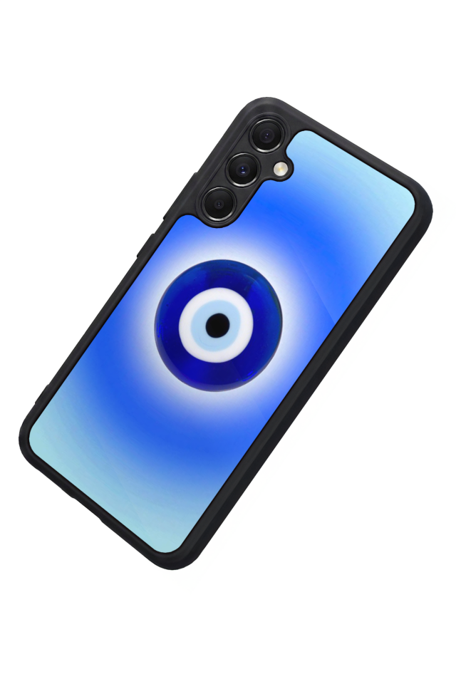 Samsung Galaxy M34 Uyumlu Nazar Tasarımlı Glossy Premium Kılıf