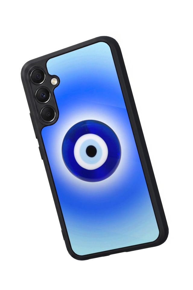 Samsung Galaxy M34 Uyumlu Nazar Tasarımlı Glossy Premium Kılıf