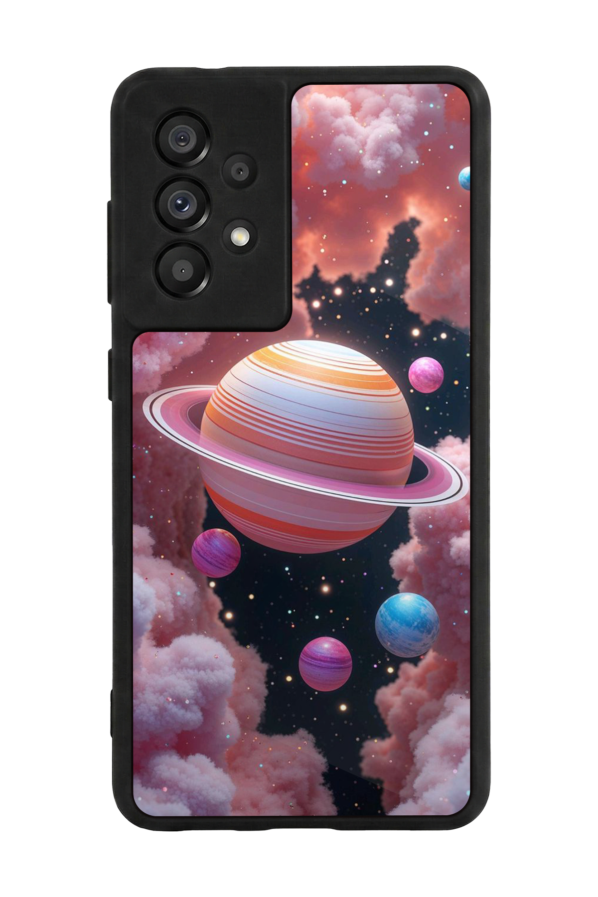 Samsung Galaxy A73 Uyumlu Uzay Tasarımlı Glossy Premium Kılıf