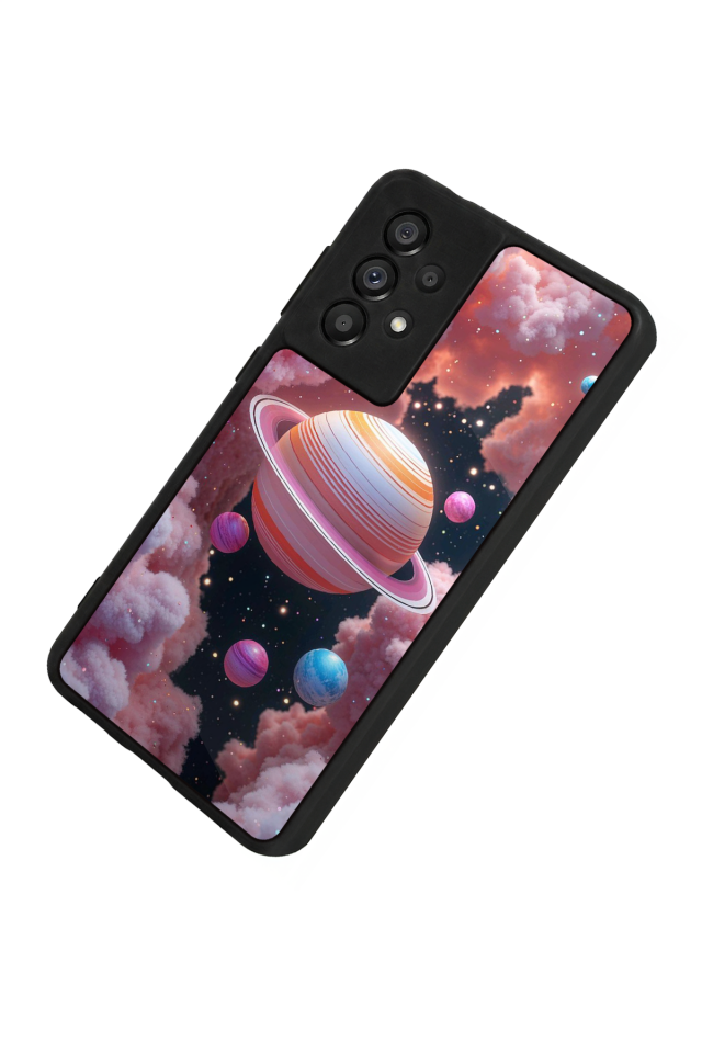 Samsung Galaxy A73 Uyumlu Uzay Tasarımlı Glossy Premium Kılıf