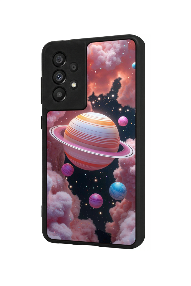 Samsung Galaxy A73 Uyumlu Uzay Tasarımlı Glossy Premium Kılıf